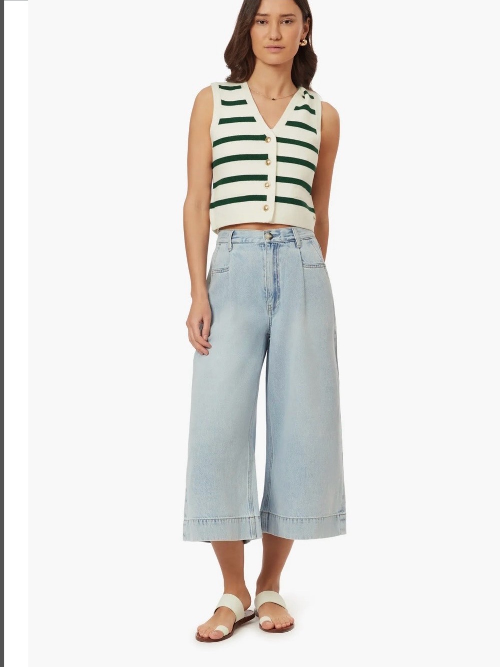 NEW/ Scotch & Soda/ The Wave Crop Wide Leg Jeans/ Color: Chelsea Hotel/ size 25